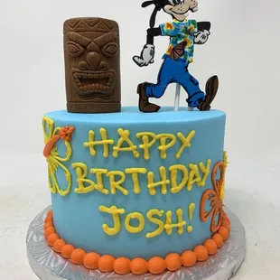 Disney Hawaiian birthday cake