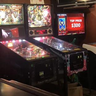 Pinball machines and Pro Golf arcade