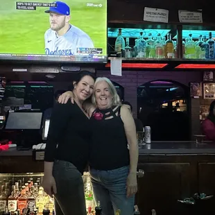 Tina and Vicki best bartenders around