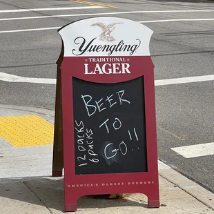 They have beer to go!