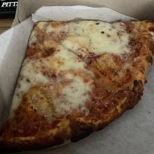 One slice of cheese