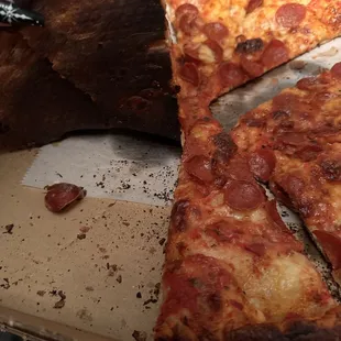Burnt pizza