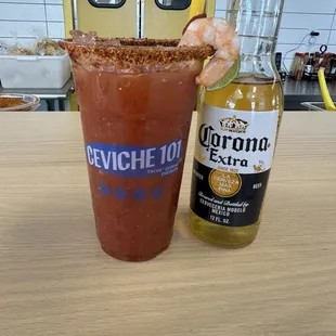 Michelada with Corona