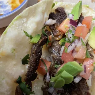 Ribeye tacos...pretty good 4/5