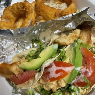 Fish tacos...not bad but won&apos;t order again 2.5/5