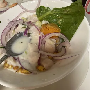 Shrimp and fish ceviche