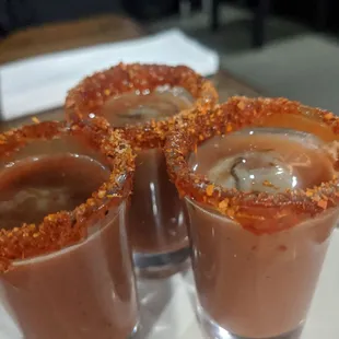 Oyster shots not good.