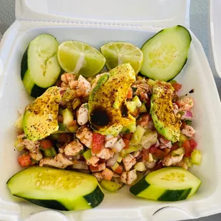 Shrimp ceviche!