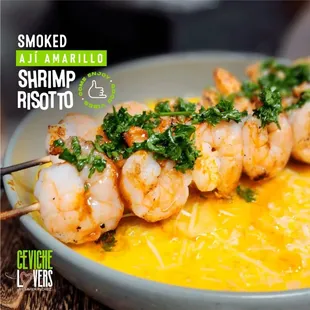 shrimp skewers on a stick