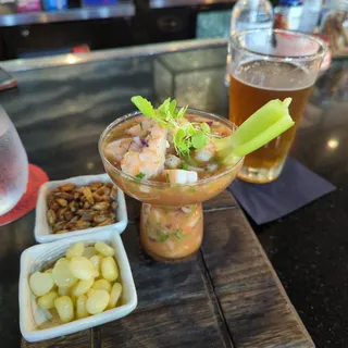 The Blondy Bloody Mary Ceviche