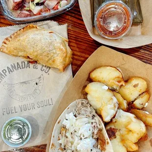 Ceviche on top left corner