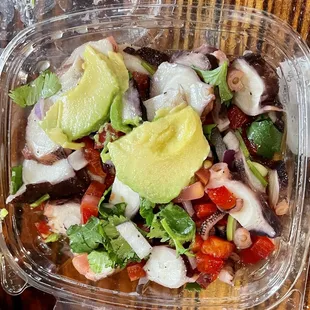 Octopus ceviche