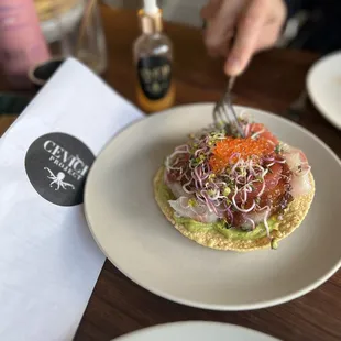 Kanpachi tostada