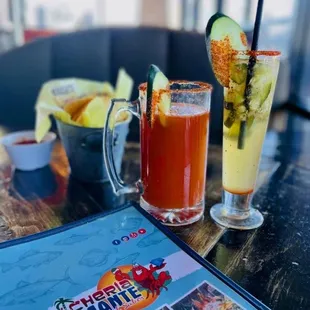 Michelada and pepino special