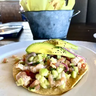 Shrimp Ceviche Tostadas