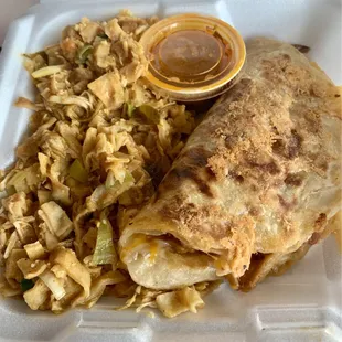 Mixed box (half chicken kotta, half chicken roti melt)