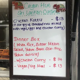 Menu August 2022