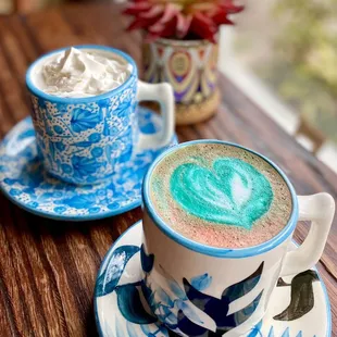 CFS coffee, Lavender Rainbow Latte...great presentation however lacking in taste/flavor