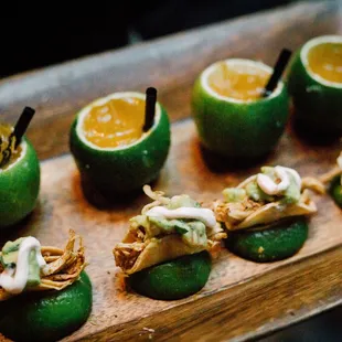 Mini Tacos and Mini Margaritas