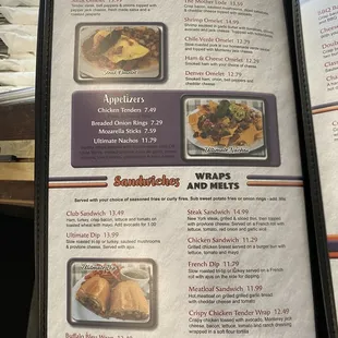 Menu page 3