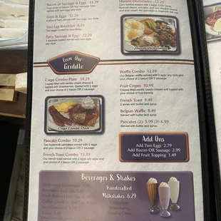 Menu page 1
