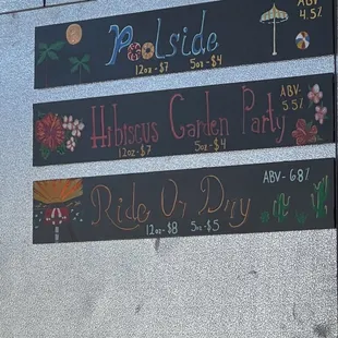 Current menu- to expand soon