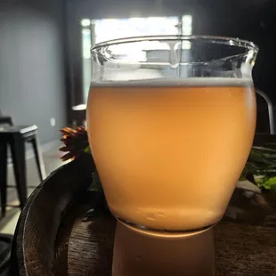 Sunday Funday Cider.. tastes exactly like a mimosa. Made with fresh pressed oranges. Fantastic stuff.