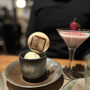 Black Sesame Crème Brûlée &amp; Strawberry-tini Kahlua