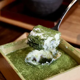 Matcha tiramisu @serenaventures