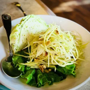 Som Tum Salad, without the tomatoes