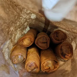 a close up of a bag of food