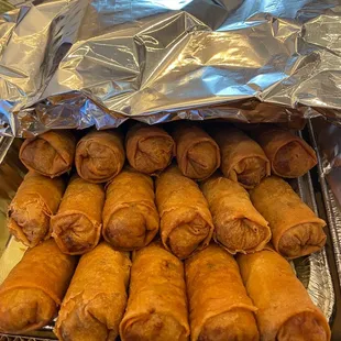 Egg rolls ($1.53 each, tax included)