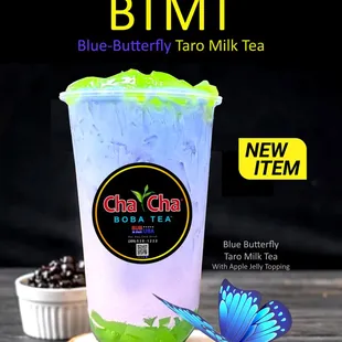 Try our new flavor &quot;BTMT : Blue-Butterfly Taro Milk Tea&quot;!!!
