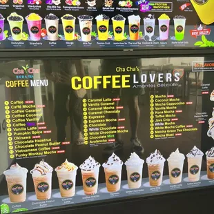 Huge coffee lovers selection