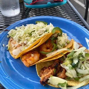 Seafood Tacos! Delicious, fresh, and right on Main Street here in Milwaukie!
