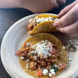 Spicy chicken taco special