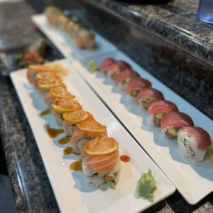 49er roll and cherry blossom roll