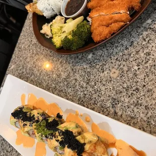 Chicken Katsu lunch bento. The chicken was so juicy and the panko crisp was simply perfection.