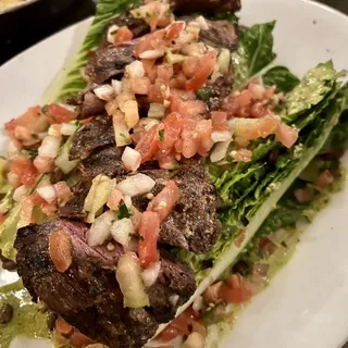 Grilled Heart of Romaine with Chicken