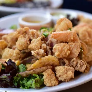 Calamari and shrimp appetizer