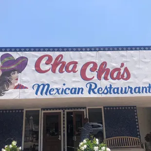 the front of the restaurant