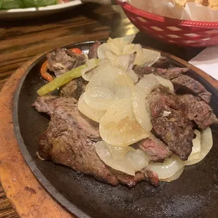 Beef fajitas