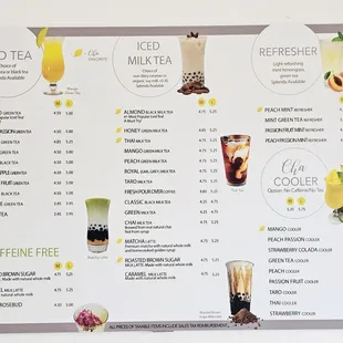Menu 3 at Cha For Tea