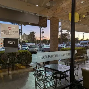 Limited outdoor seating