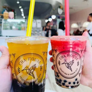 Firework Tea &amp; Strawberry Milk Tea