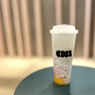 Coco mango - fresh mango, grapefruit, coconut milk, house made avocado smoothie.  - my favorite  :)