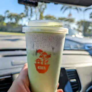 Black Sesame Matcha Latte