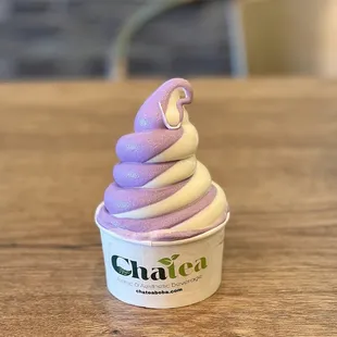 Taro Vanilla soft-serve