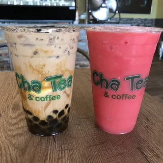 20 oz. Flan Milk Tea