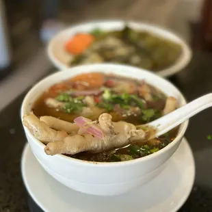 Super Teen Kai: Hot &amp; Sour Chicken Feet Soup | $16